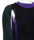 Cut-Out Panel Layered Knit Top